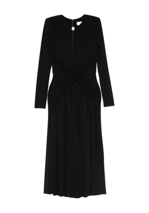 NISSA twisted-detail dress - Black