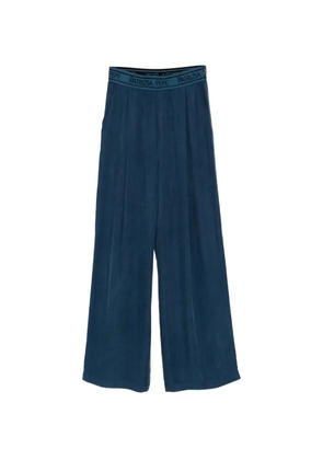Patrizia Pepe elastic-waistband fluid palazzo pants - Blue