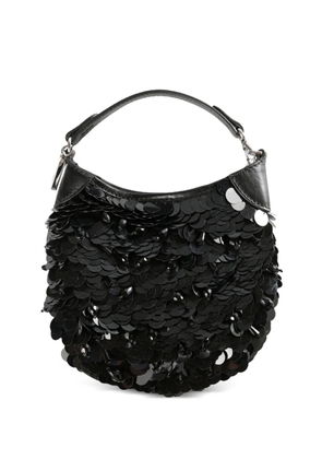 Polo Ralph Lauren small Polo ID paillette-embellished tote bag - Black