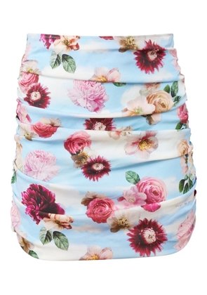 Fleur Du Mal floral-print skirt - Blue