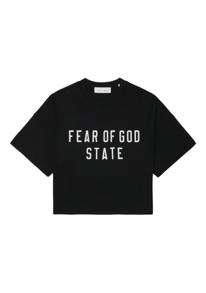 FEAR OF GOD ESSENTIALS graphic-print top - Black