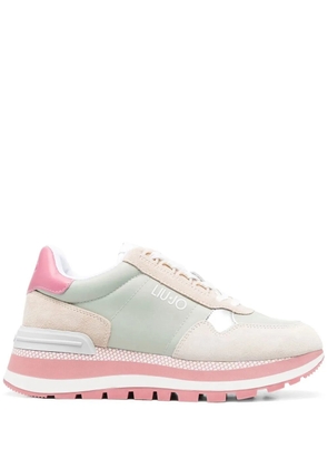 LIU JO 45mm panelled lace-up sneakers - Neutrals