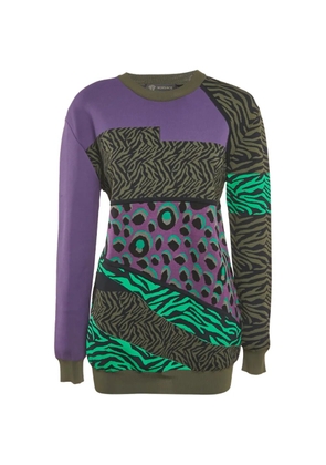 Versace Pre-Owned animal-print jersey top - Purple