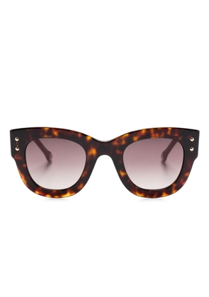 Carolina Herrera round-frame sunglasses - Brown