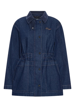ROTATE BIRGER CHRISTENSEN corduroy-collar woven jacket - Blue
