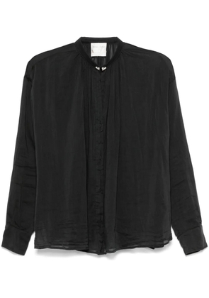 Forte Forte crystal-embellished voile shirt - Black