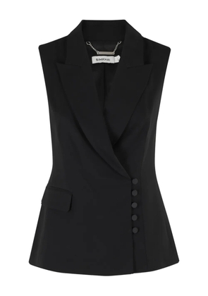 Simkhai chain-trimmed button-fastening waistcoat - Black