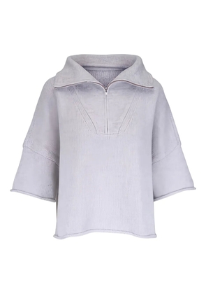 TWP zip collared top - Grey