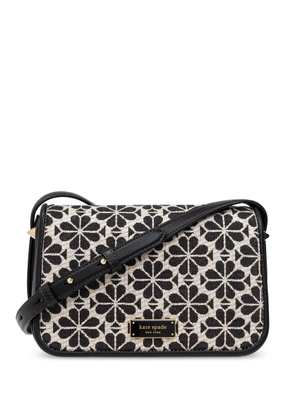 Kate Spade floral-jacquard crossbody bag - Black