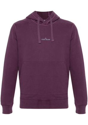 Stone Island cotton hoodie - Purple