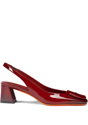 Santoni 50mm patent-leather pumps - Red