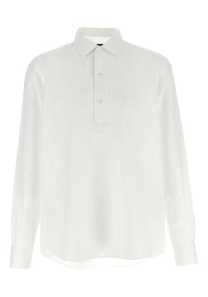 Zegna long-sleeve polo shirt - White