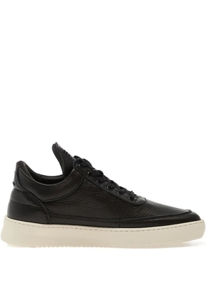 Filling Pieces grained low top sneakers - Black