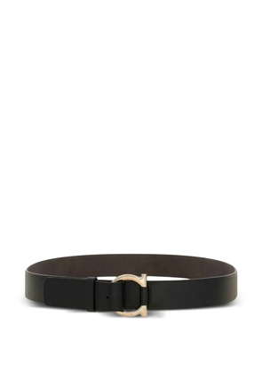 Ferragamo logo-buckle leather belt - Black