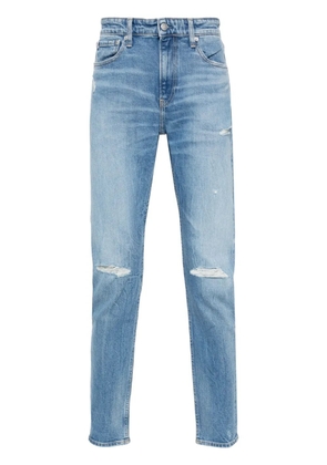 Calvin Klein Jeans distressed tapered-leg jeans - Blue