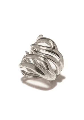Panconesi multi-ring ear cuff - Silver