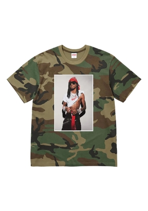 Supreme Stadium Playboi Carti 'Camo' T-shirt - Green
