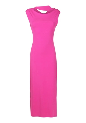 Gloria Coelho cut-out sleeveless maxi dress - Pink