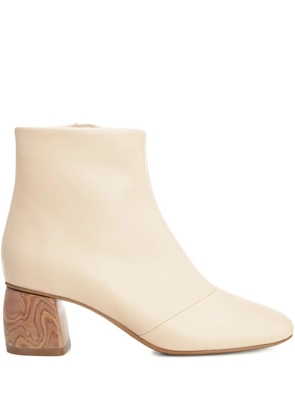 Forte Forte leather wood-heel boots - Neutrals