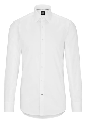 BOSS long-sleeve poplin shirt - White