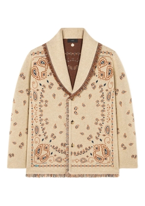 Alanui jacquard cardigan - Neutrals