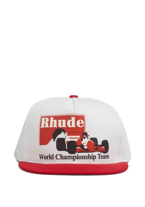 RHUDE logo-detail baseball cap - White