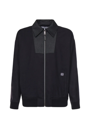LOEWE zip-up bomber jacket - Black