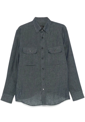 Brioni linen shirt - Blue