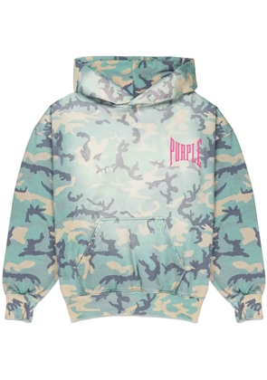 Purple Brand Faded Camo hoodie - Blue