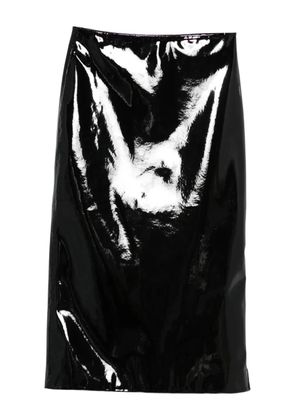 The Frankie Shop Samantha high-shine skirt - Black