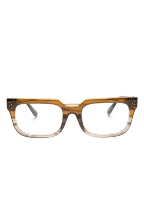 Linda Farrow Yoan rectangle-frame glasses - Brown