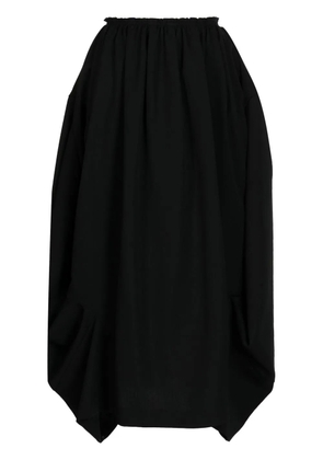 Comme Des Garçons Comme Des Garçons gathered asymmetric skirt - Black
