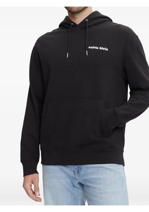 Calvin Klein drawstring kangaroo-pocket hoodie - Black