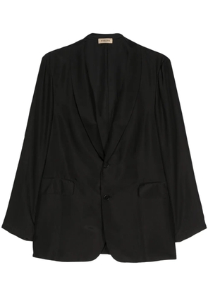 Barena single-breasted silk blazer - Black