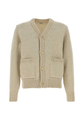 Auralee front-pocket cardigan - Neutrals