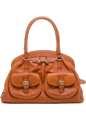 Christian Dior Pre-Owned leather satchel bag - Orange