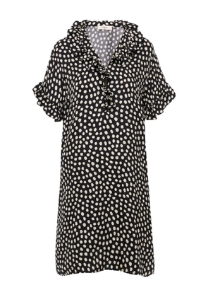 Chloé ruffled polka-dot dress - Black