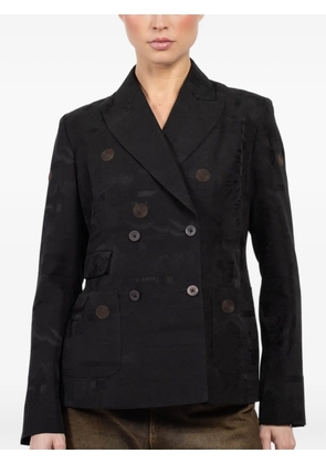 IBRIGU double-breasted button blazer - Black