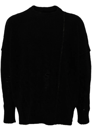 Isabel Benenato crew -neck jumper - Black