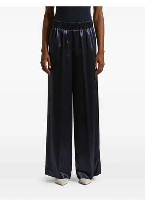 Peserico elasticated-waistline pallazo pants - Blue