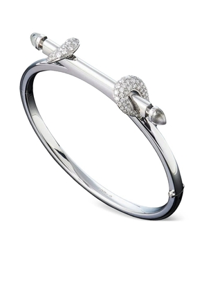 Ananya 18K white gold Chakra Icon diamonds bracelet - Silver