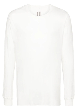 Rick Owens sheer cotton long-sleeved T-shirt - White