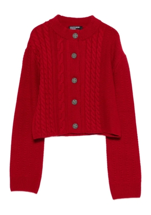 Enfants Riches Déprimés cropped cardigan - Red