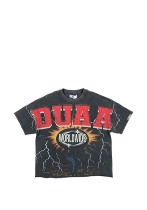 duaa Worldwide graphic T-shirt - Black