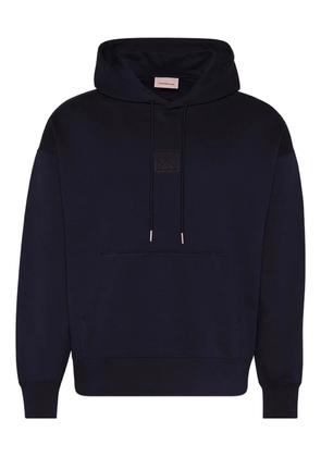 Calvin Klein logo-detail cotton hoodie - Blue