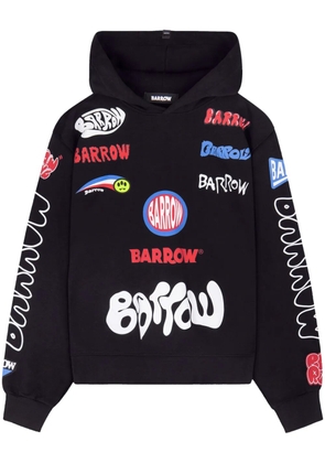 BARROW Fake Patch hoodie - Black