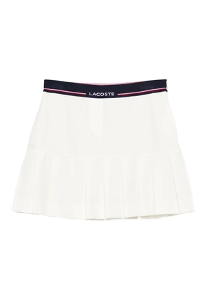 Lacoste pleated band skirt - White