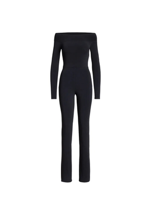 Ralph Lauren Collection off-shoulder long-sleeve jumpsuit - Black