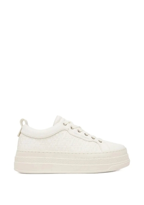 Armani Exchange logo sneakers - White