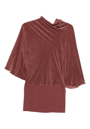 Rick Owens draped bell-sleeve blouse - Pink